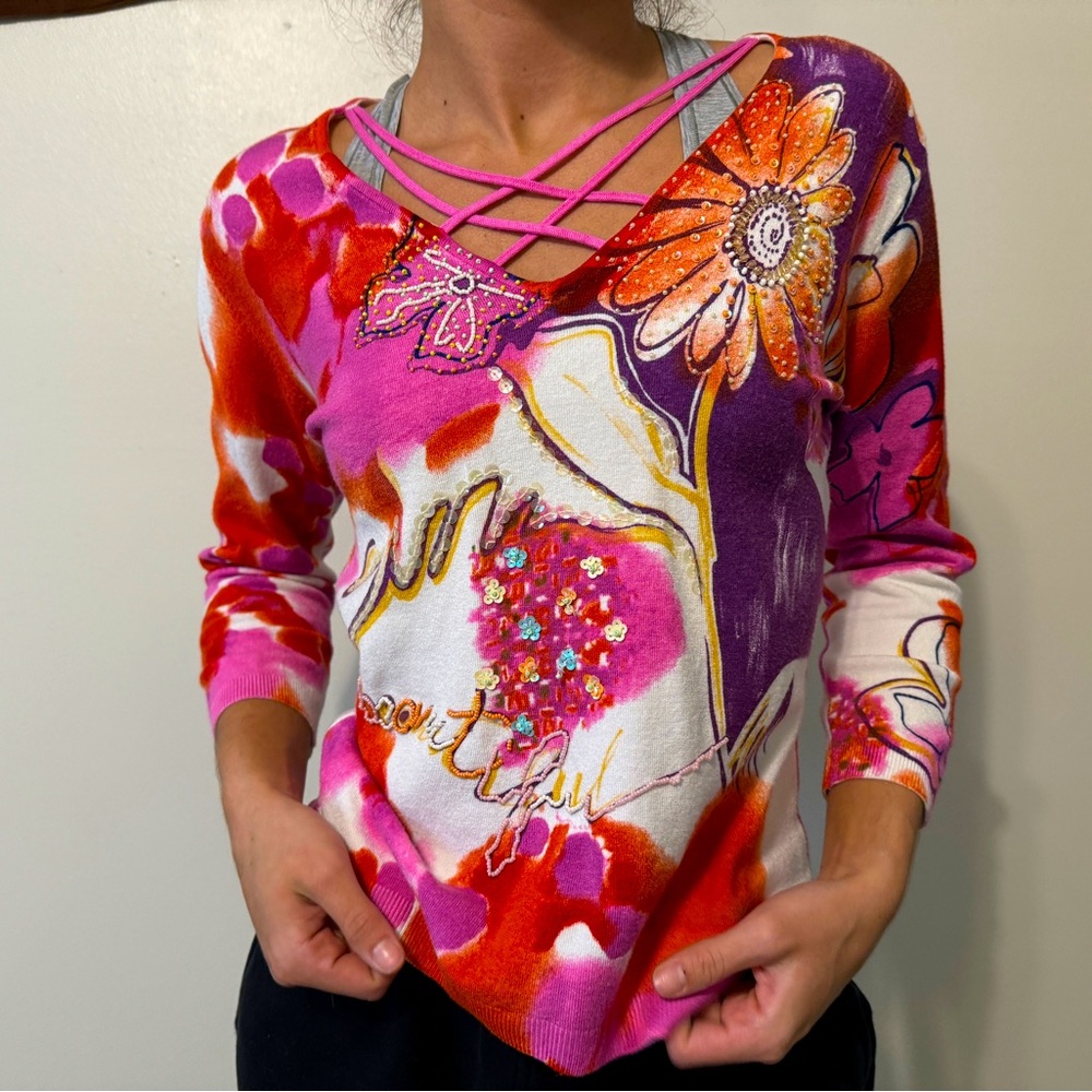 CABO EMBELLISHED TOP
